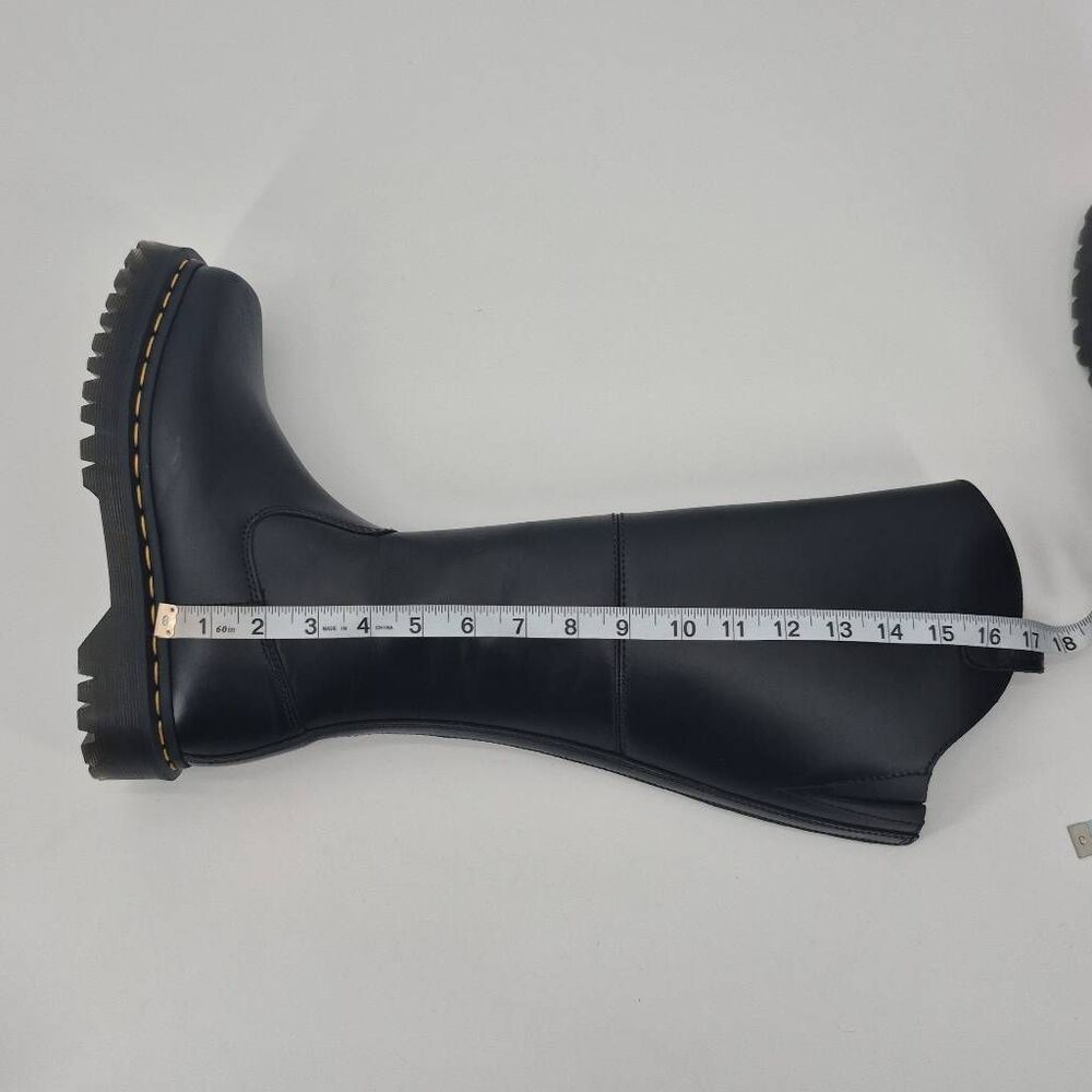 Dr Martin's Amaayah Knee High Leather Boots Black Size 7 - Picture 5 of 8